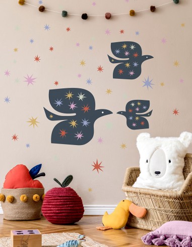 Sweet Doves Trio - Planche de Stickers