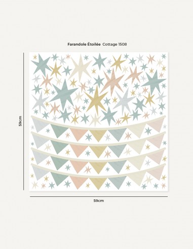 Farandole Etoilée - Planche de Stickers