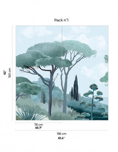 Riviera Vert Emeraude • Fresque Pack...