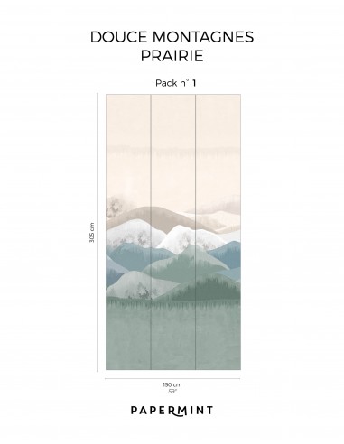 Douce Montagne - Fresque Pack L150cm...
