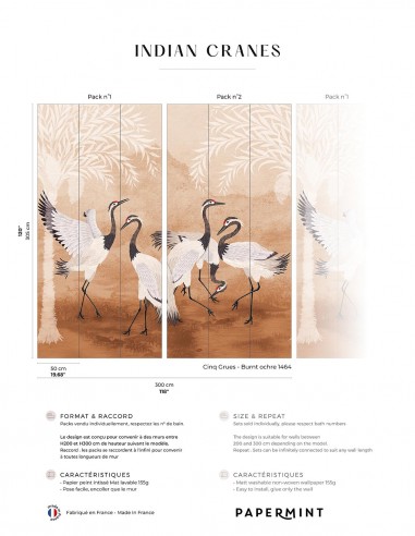 Indian Cranes • Wallpanel Pack