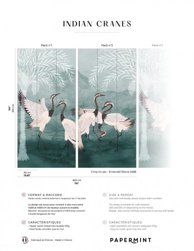 Indian Cranes • Fresque Pack