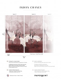 Indian Cranes • Fresque...