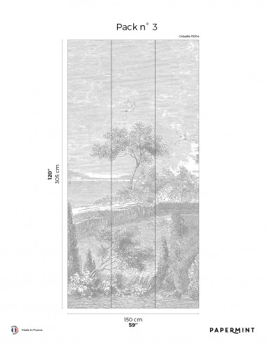 Bord de Mer Grisaille - Wallpanel Pack