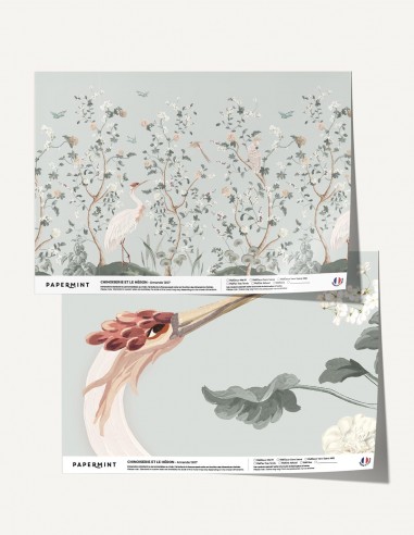Chinoiserie et le héron - Sample