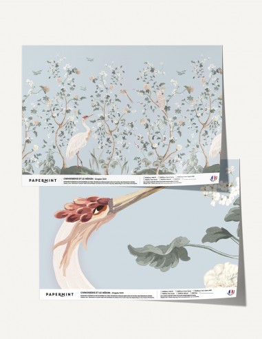 Chinoiserie et le héron - Sample