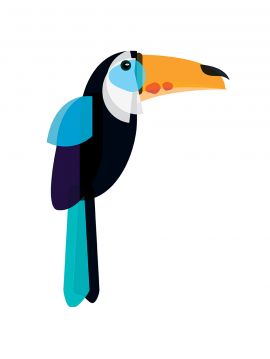 Toucan - Grand sticker