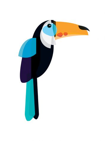 Toucan - Grand sticker