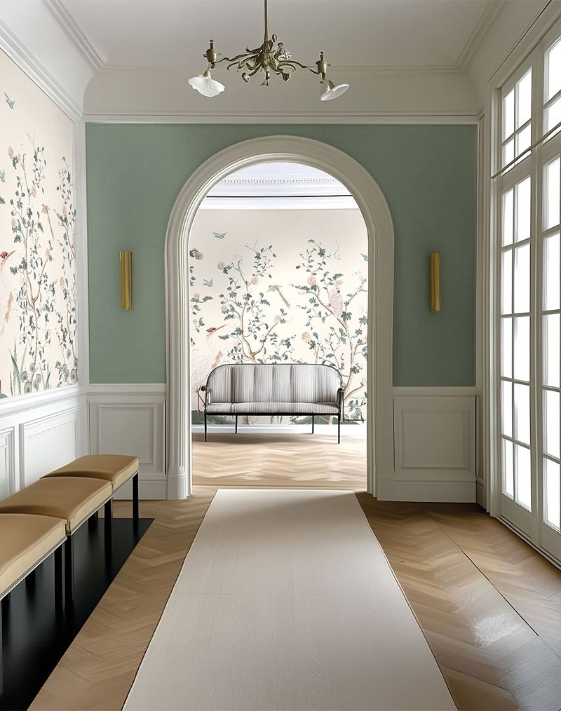 Chinoiserie et le Héron